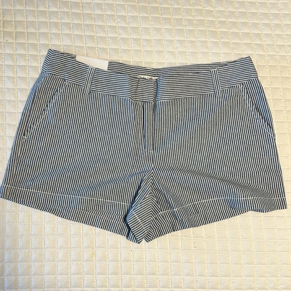 NWT Blue White Stripe Shorts For Dalia Collection Size 12 - Picture 1 of 4